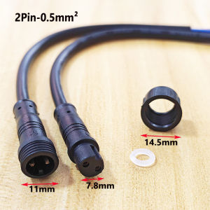 Waterproof Wire Connector 2/3/4/5/6Pin Plug Socket with 0.5-1.5mm² Cable Rated Electrical Joint For LED Light&Outdoor Devices