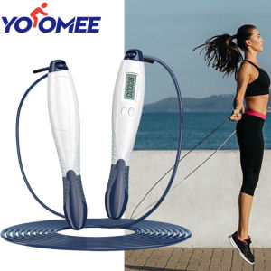 Yoomee Jump Rope Counter Skipping Rope Fitness Exercise Ropeless with Large Cordless Ball for Women Training Indoor and Outdoor
