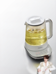 [China Plug Without Adapter] Thermos | Pure Titanium Multi-Function Kettle for Office