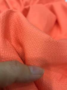 Vải lụa hàn màu cam họa tiết mềm mại dày vừa (khổ 1m5)may đầm váyáo kiểu thiết kế thời trang