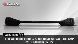 LEXUS RX270/350 2016-2022 LED SEQUENTIAL SIGNAL WELCOME LIGHT (SMOKE) TAILLAMP WITH GARNISH LAMP