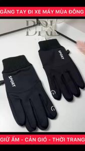 Găng tay đi xe máy lót nỉ ấm áp chống nước chống gió cao cấp KING SPORT - Găng tay xe máy cảm ứng điện thoại siêu nét