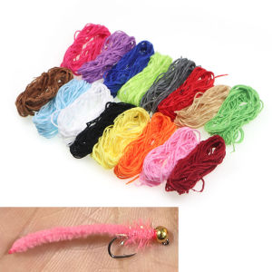 Bộ Chỉ Len Chenille 4m Siêu Mịn Dùng Làm Thân Ruồi Woolly Bugger Flexo Crabs Worm Flies Câu Cá Hồi Nguyên Liệu Buộc Ruồi Câu Cá