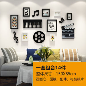 Music Classroom Wall Decoration Cultural Wall Arrangement Trendy Piano Note Hanging Decoration Soft Wall Sticker Piano Decoration