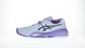 ASICS Women GEL-RESOLUTION X NIGHT ENERGY Tennis Shoes in Blue Fade/Gunmetal