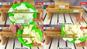 Niagapasah - Pengiris Keripik Singkong Manual Kayu Jati - 6 In 1 Slicer