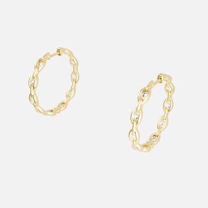 Golden Circular Earrings