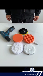 🔥NEW ARRIVAL🔥(3“/4"/5"/7") 6pcs Car Polishing Pad Polishing Dis Waxing Buffing Pad Sponge Pads Set