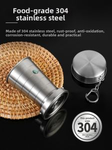 MENGYUXI | Portable Durable High-Temperature Resistant Collapsible Cup 304 Stainless Steel