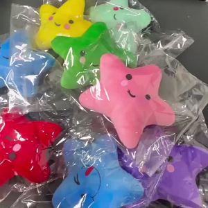 1 PACK Dog Plush Toys Mini Star Soft Plush Cloud Sounding Toy Colorful Plush Stuffed Doll Gift Pet Dog Toy