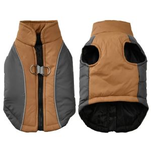 Winter Pet Dog Hiking Jacket Coat for Small Medium Dogs Cats Reflective Puppy Warm Clothes with D-ring Yorkshire Bulldog Apparel