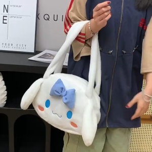 Bag Comel Sanrio Shoulder Bag Plush Handbag Cute Kuromi Melody Squirrel