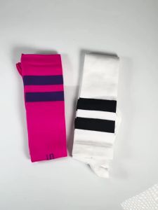 1Pair Knee High Socks Thigh High Stripe over the Knee Socks Long Opaque Thigh Stockings for Running Yoga Fitness Dance