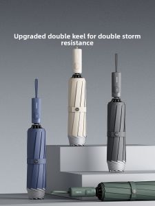 ZUODU | Reverse Fold Auto Open Close Reinforced Double Frame Windproof Umbrella