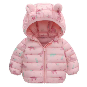 Boys Girls Fleece Warm Jackets Winter Baby Padded Thick Coats Children Hooded Cotton Outerwear Kids Clothes Cashmere Snowsuit