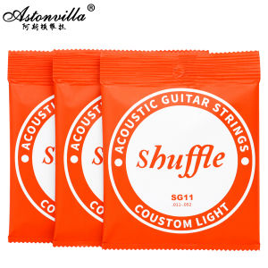 IRIN | Shuffle SG11 Acoustic Guitar Strings Copper Guitar String Popular Rock Music Bronze Nickel Guitar Strings for Guitar Performance