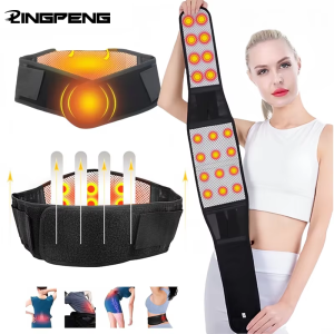 1pc Adjustable Self-heating Magnetic Therapy Back And Waist Support Belt Waist Massage Belt Sports Support Belt Body Care Belt