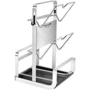 GEDO | Giá Đỡ Dao Và Nắp Nồi Bếp Treo Tường Thép Không Gỉ 304 Không Cần Khoan