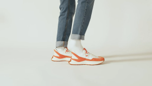 Kizik Monaco White Tigerlily Mens Sneakers