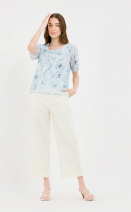 Buttoned Front High Waist Pants