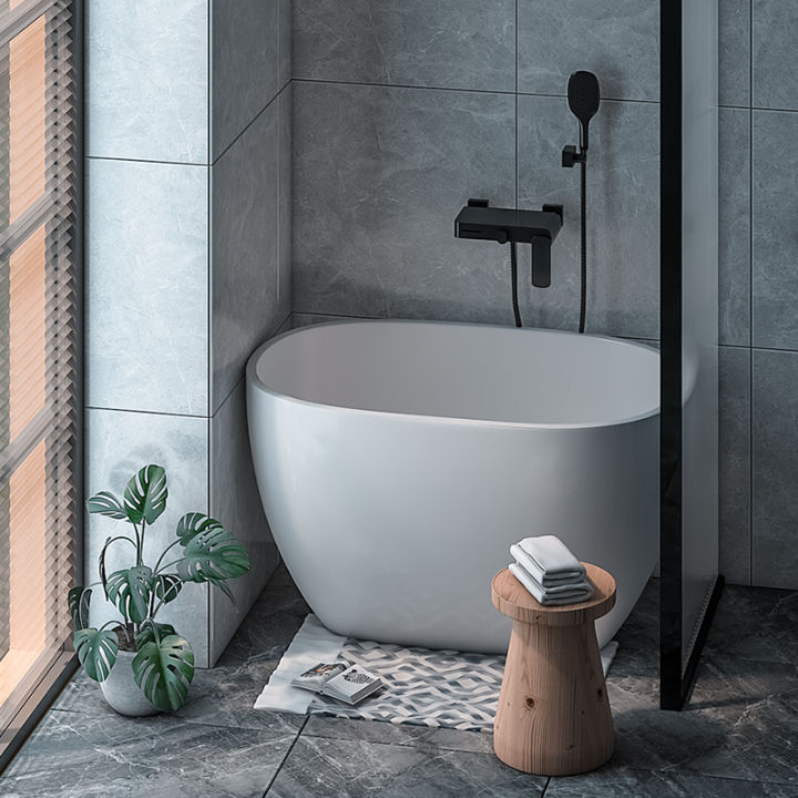 Small Apartment Bathtub JapaneseStyle Deep Bubble Small Acrylic