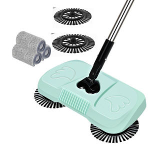 Sweeper Hand Push Vacuum Cleaner For Home Soft Broom Dustpan Suit Combination Enchanted Broom Flat Mop Mop