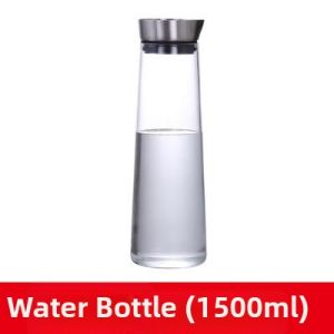 DIHUANTUO | High Borosilicate Glass Large Capacity Tea Pitcher Stainless Steel Lid