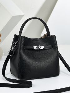 MEIXUAN | Luxury Light Winter New Handbag Bucket Bag Leather Patterned Shoulder Crossbody