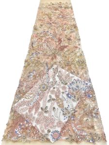 AT3000 Nigerian Luxury Sequins Net Lace Fabric 2026 High Quality Stones African Tulle Lace Fabric French For Women Wedding Party