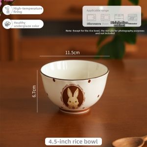 SIYUE | Ceramic Multifunction Rabbit Shaped Double Ear Bowls