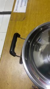 wajan stainless gagang 2 kuali stainless wajan premium tebel