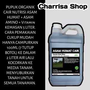 Asam Humat Cair 5 Liter - Pupuk Pembenahan Dan Menggemburkan Media Tanah