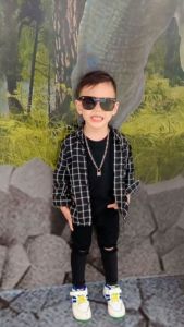 Kemeja Flanel Anak Laki-Laki Import Lengan Panjang Baju Hem Anak Cowo Kotak-Kotak Umur 3-13 Tahun
