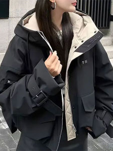 Shalldoer | Outdoor Parka Short Style Winter Coat Female