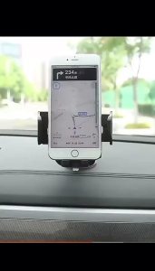 SG Carbon Fibre Style Phone Holder – Extendable Suction Mount for GPS Air Vent & Dashboard Use