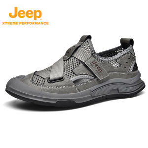 Jeep | Jeep Mens Sports Shoes Dad Sandals Anti-slip Wear-resistant Water Shoes Mesh Beach Summer Trekking Shoes Breathable Comfortable