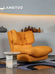 Baxter Milan Cloud Single Rotating Sofa Leisure down Fabric Adult Comfortable Chair Italian Style Quality Luxury Furniture