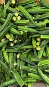 Imported Dried okra chips Dried mixed fruits and veggies Fruit chips dried vegetables snacks Okra crispy dried fruits and veggies crispy vegetables chips organic healthy Snacks for diet green food