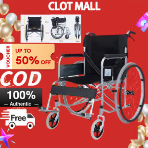 promosyon ng benta Elderly Portable Wheelchair Push Trolley 13kg Wheel Chair Lightweight For Travel Aluminum Alloy Steel Structure Safe Load-Bearing 200kg Anti-Skid With Brake