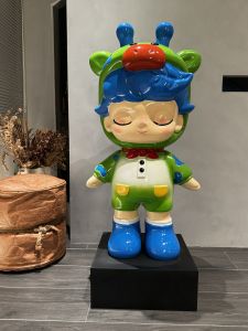 Living Room Floor Decorations Cartoon Money Box TV Cabinet Side Table Creative Nordic Style Home Decor Gifts for Moving New Home