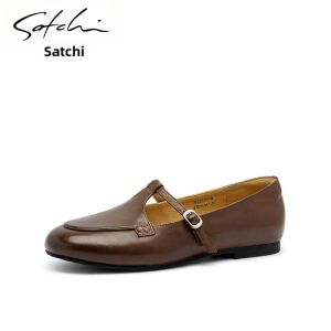 Vintage T-Strap Loafer Womens Shoes