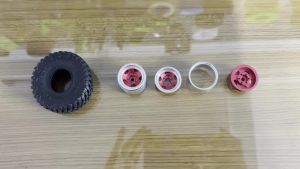 1.0 Bánh Xe Và Lốp Beadlock (4 Chiếc) Dành Cho Xe Bánh Xích RC 1:24 1:18 SCX24 FMS FCX24 TRX4M Axial AX24 90081 Gladiator Bronco C10