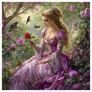 500 Pieces Jigsaw Puzzle The girl in the flower bed Jigsaw Puzzle Educational Toy for Kids Children s Games Christmas Gift