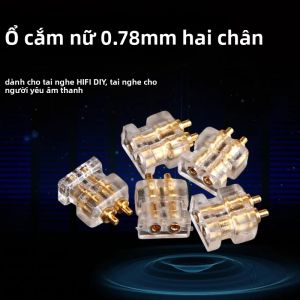 0.78mm Dual Pin Nữ Ổ Cắm DIY HIFI Tai Nghe Jack Kết Nối Âm Thanh Kim Loại Tai Nghe Sửa Chữa Cắm Cho DIY Sửa Chữa Tai Nghe