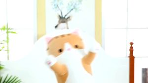 【READY STOCK】Long Cat Plush Toy Soft Stuffed Kitten Pillow Kids Children Sleeping Pillow Home Decor Peluk Budak Patung Kucing