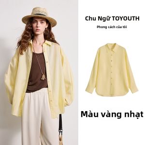 Toyouth | Áo Sơ Mi Mịn Màng Mùa Xuân Hè Mới Lyoncell Hemp