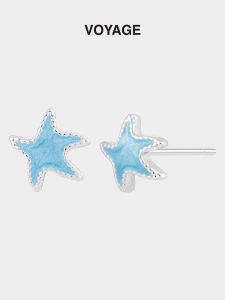 ZHENGZHAO | Blue Starfish 925 Silver Earring
