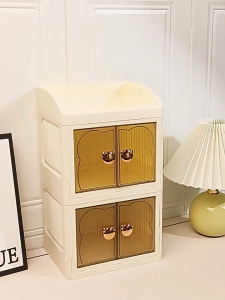 Cosmetic Beauty Storage Box Large capacity Makeup Box Dustproof Skin Care Organizer With Cover