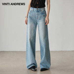 Heavy Washed High Waist Loose Slim Fit Flared Jeans