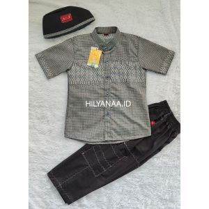 A&J SETELAN KOKO MUSLIM ANAK LENGAN PENDEK KATUN OXSA ANAK USIA 3-13 TAHUN